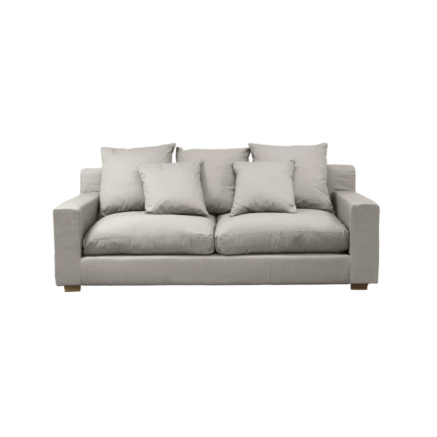 Clareville Sofa - 3 Seater Living Furniture Beachwood Designs Shale Linen