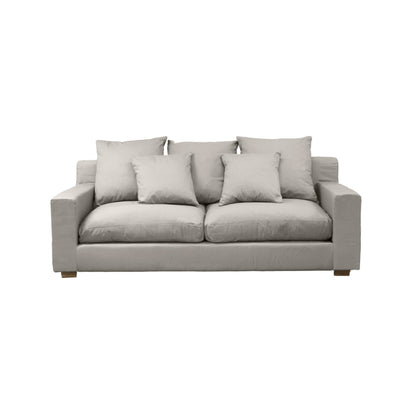 Clareville Sofa - 3 Seater Living Furniture Beachwood Designs Shale Linen