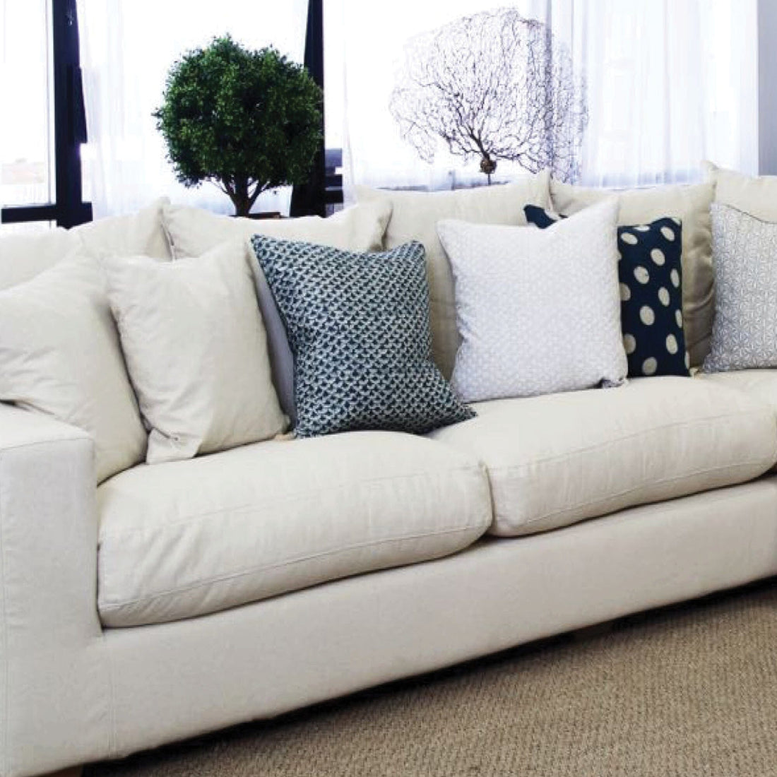 Clareville Sofa - 4 Seater Living Furniture Beachwood Designs 