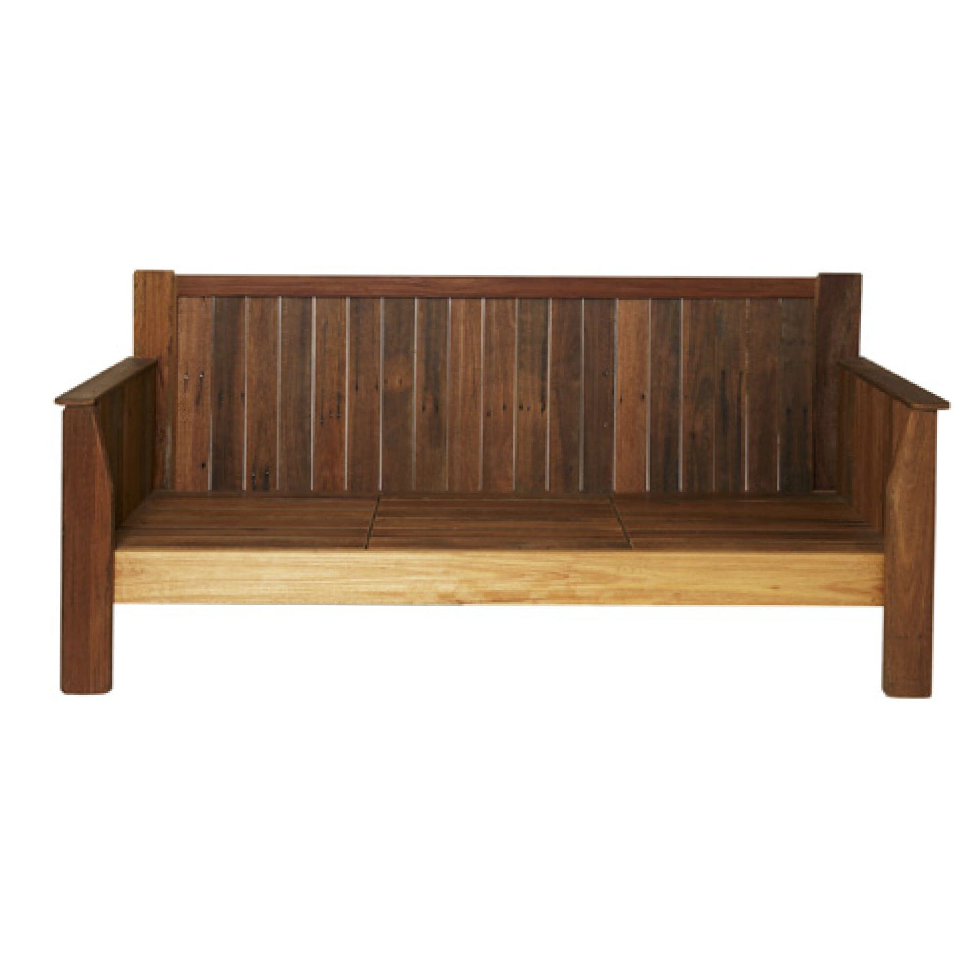 Classic Outdoor Daybed Outdoor Furniture Beachwood Designs Outdoor Fence Paling Natural Oiled (OD-FT-1) 