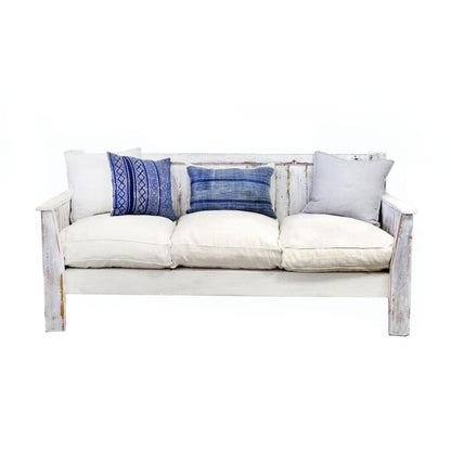 Classic Outdoor Daybed Outdoor Furniture Beachwood Designs White Wash - With Cushion 