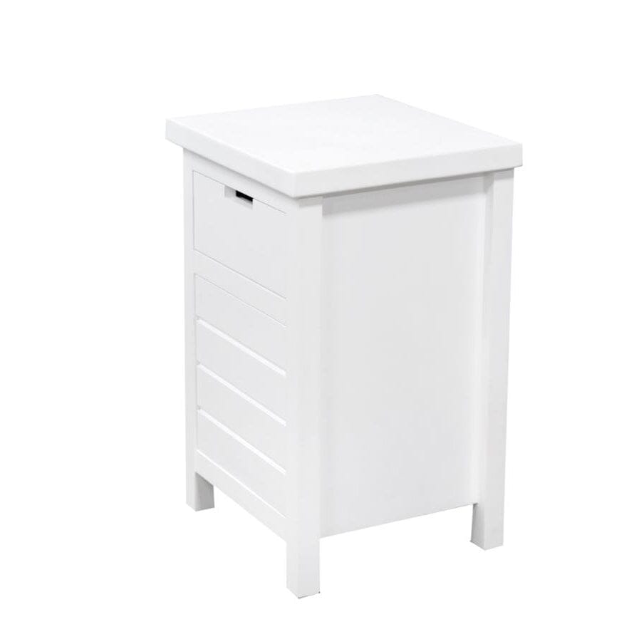 Coast Bedside L450mm - 1 Drawer &amp; Door Bedroom Furniture Beachwood Designs White 