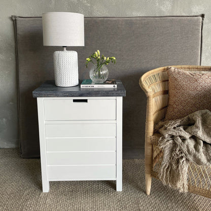 Coast Bedside L600mm - 1 Drawer &amp; Door Bedroom Furniture Beachwood Designs 