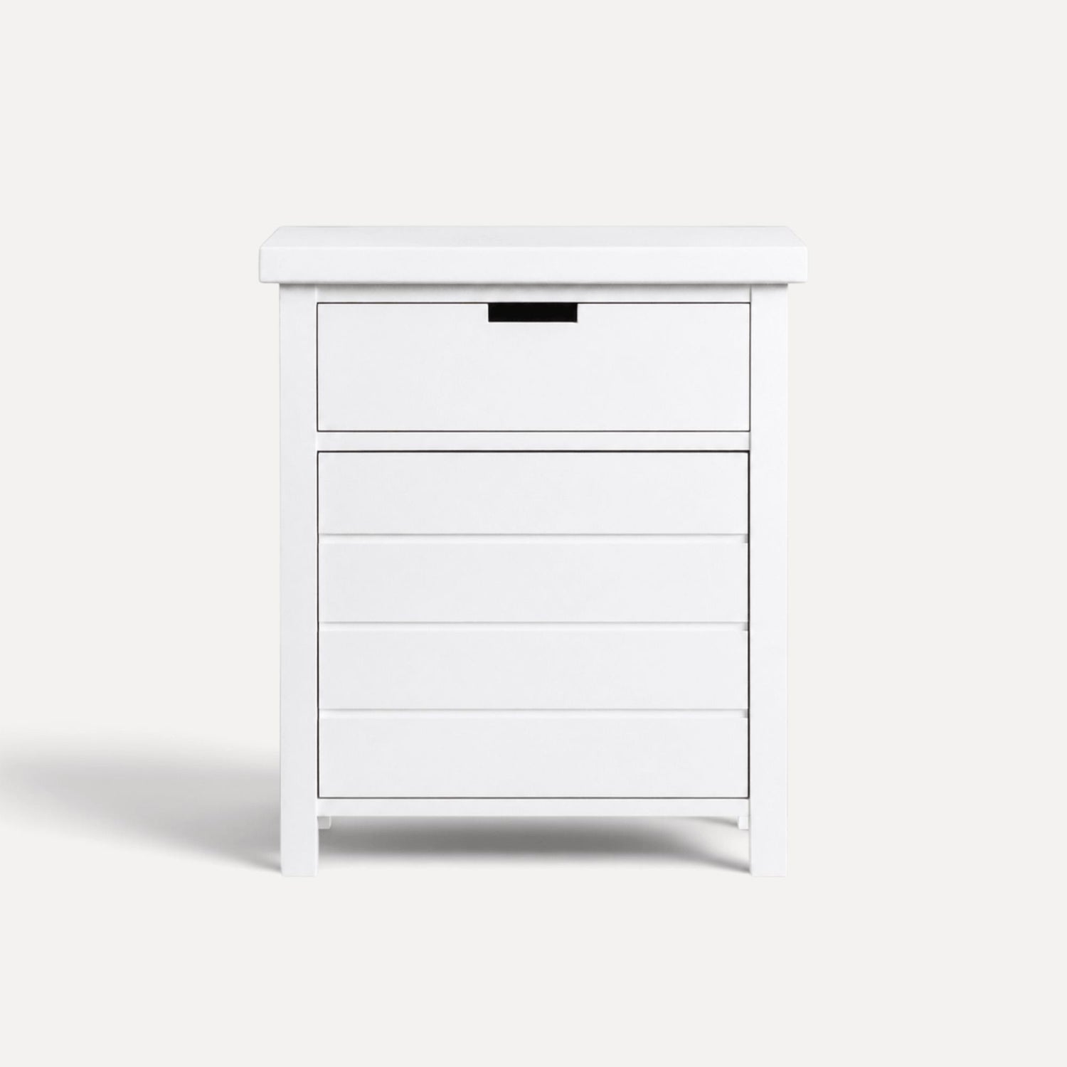 Coast Bedside L600mm - 1 Drawer &amp; Door Bedroom Furniture Beachwood Designs White 
