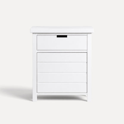 Coast Bedside L600mm - 1 Drawer &amp; Door Bedroom Furniture Beachwood Designs White 
