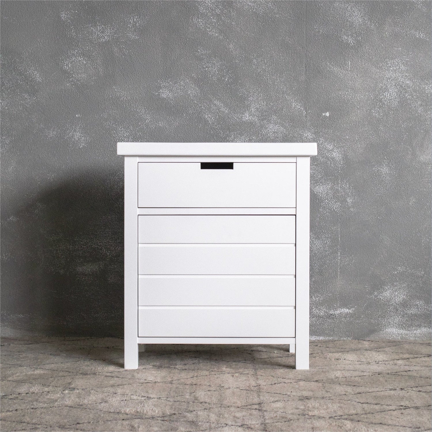 Coast Bedside L600mm - 1 Drawer &amp; Door Bedroom Furniture Beachwood Designs White 