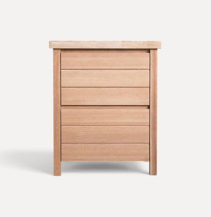 Coast Bedside L600mm - 2 Drawer Bedroom Furniture Beachwood Designs Limed Ash 