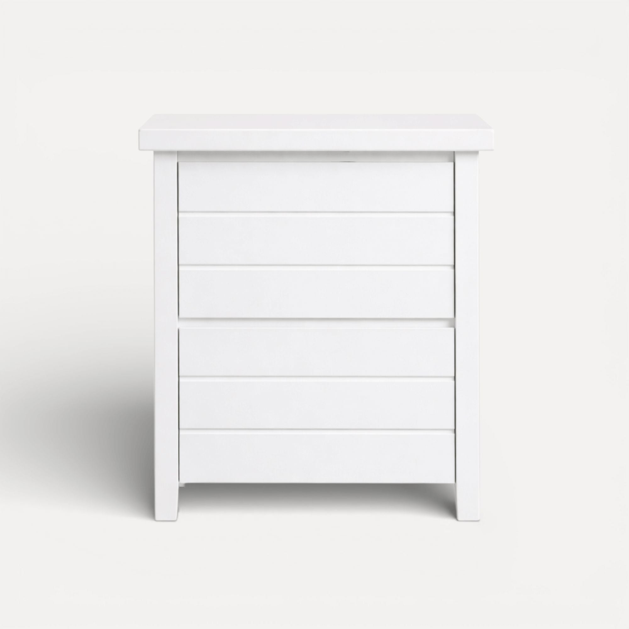 Coast Bedside L600mm - 2 Drawer Bedroom Furniture Beachwood Designs White 