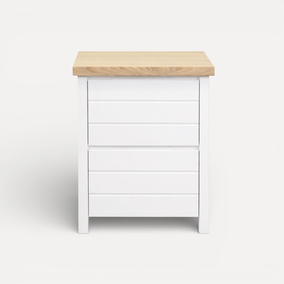 Coast Bedside L600mm - 2 Drawer Bedroom Furniture Beachwood Designs White & Limed Ash