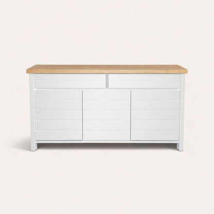 Coast Sideboard L1600mm Living Furniture Beachwood Designs White &amp; Limed Ash 