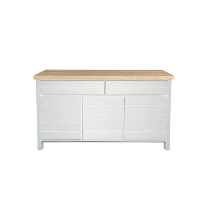 Coast Sideboard L1600mm Living Furniture Beachwood Designs White &amp; Limed Ash 