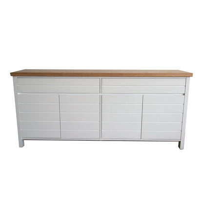 Coast Sideboard L2000mm Living Furniture Beachwood Designs White &amp; Limed Ash 