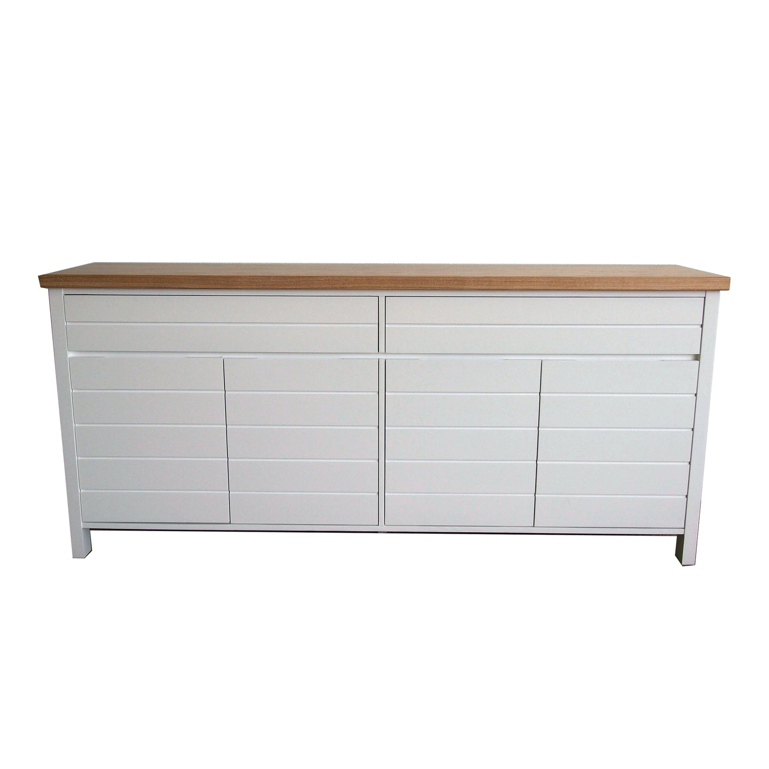 Coast Sideboard L2000mm Living Furniture Beachwood Designs White &amp; Limed Ash 