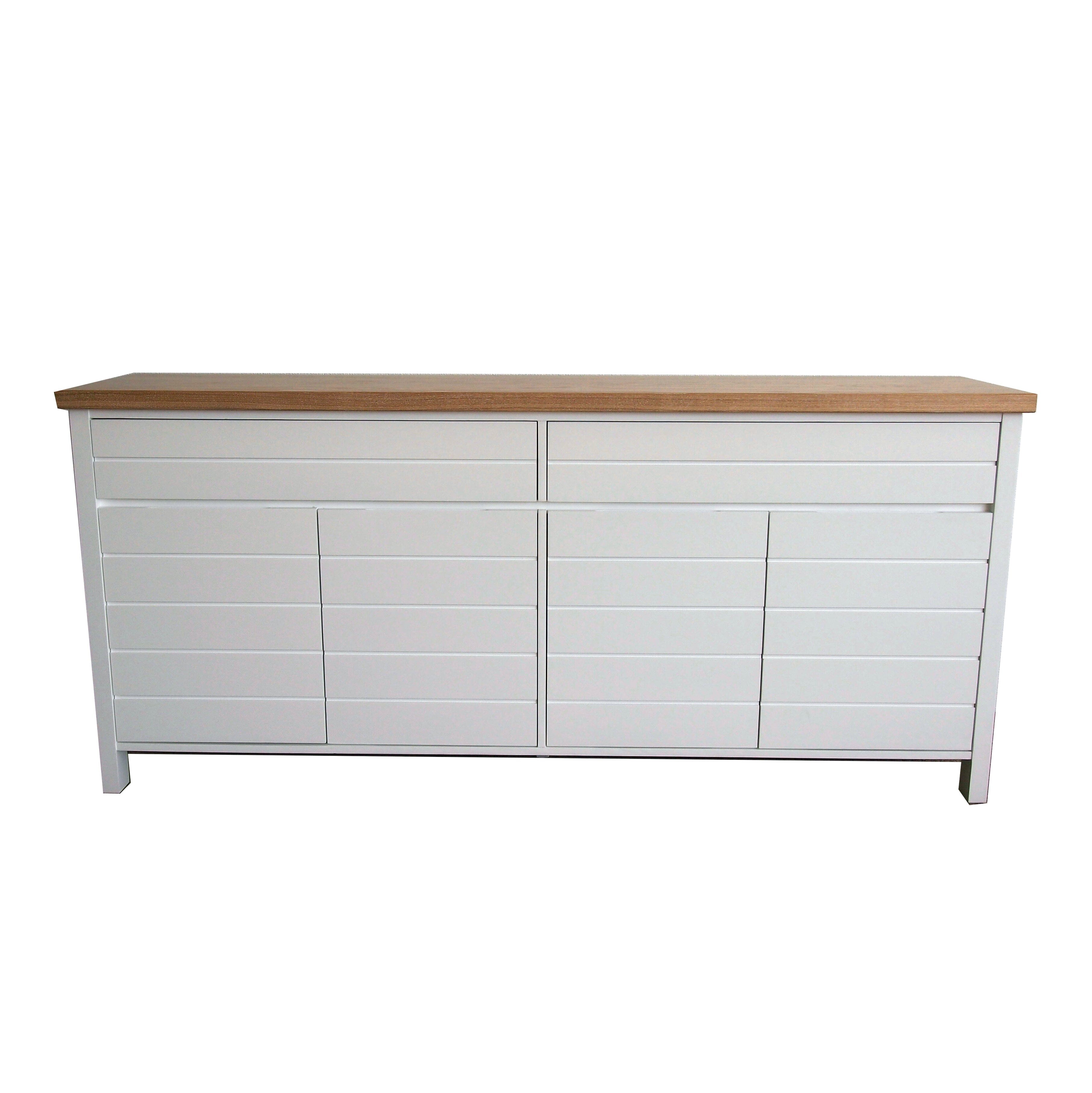 Coast Sideboard L2000mm Living Furniture Beachwood Designs White &amp; Limed Ash 