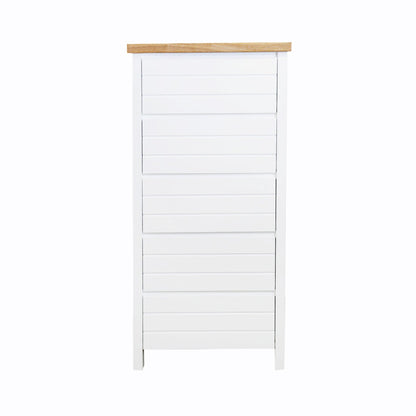 Coast Tall Boy L700mm Bedroom Furniture Beachwood Designs White &amp; Limed Ash 