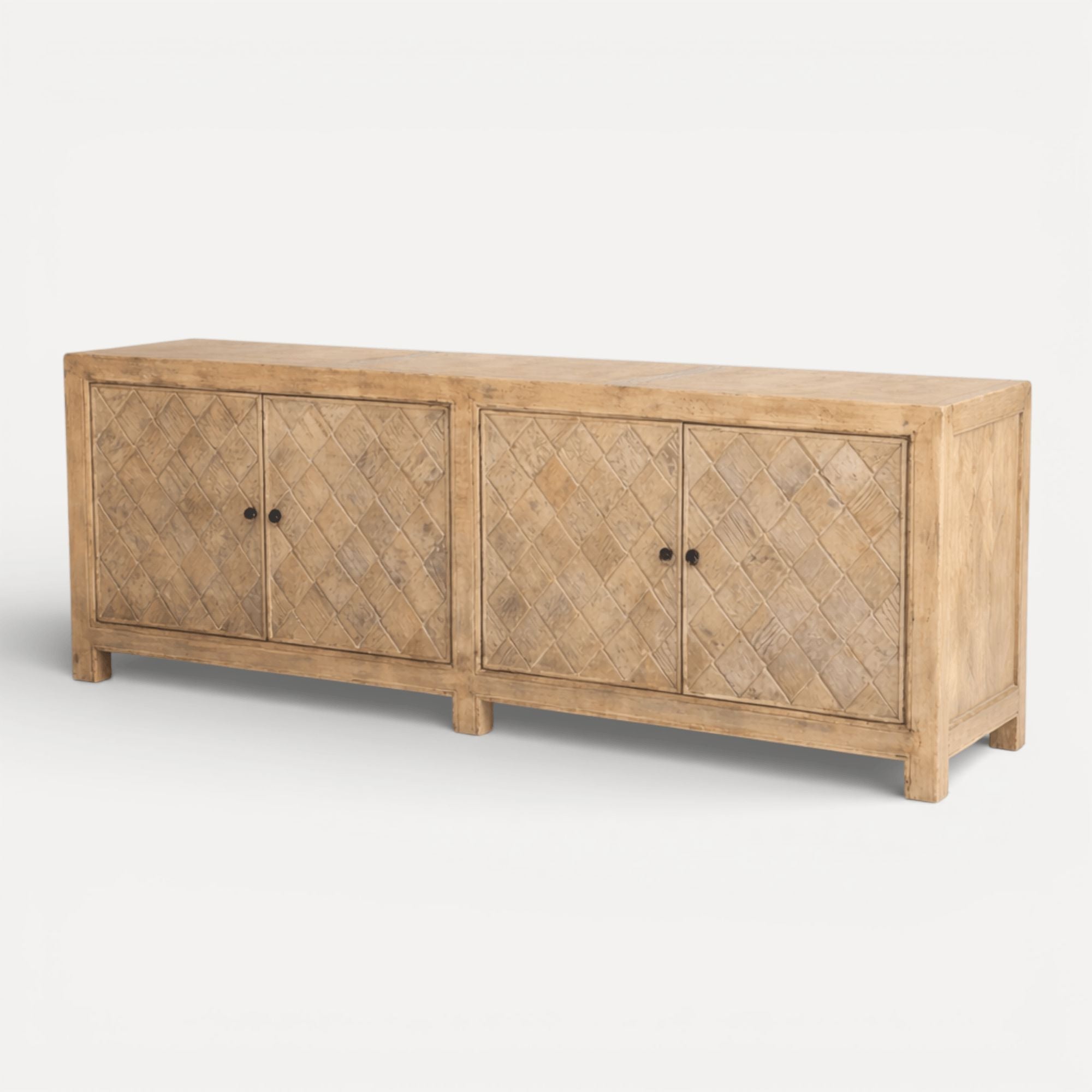 Criss Cross Elm Sideboard L2240mm Living Furniture Beachwood Designs 