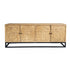 Criss Cross Elm Sideboard & Metal Base L2200mm Living Furniture Beachwood Designs Natural Elm