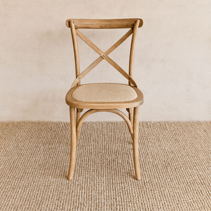 Cross Back Dining Chair Dining Furniture Beachwood Designs Natural 