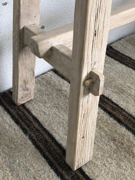 Cross Strut Elm Console 1800L - Natural Beachwood Designs 
