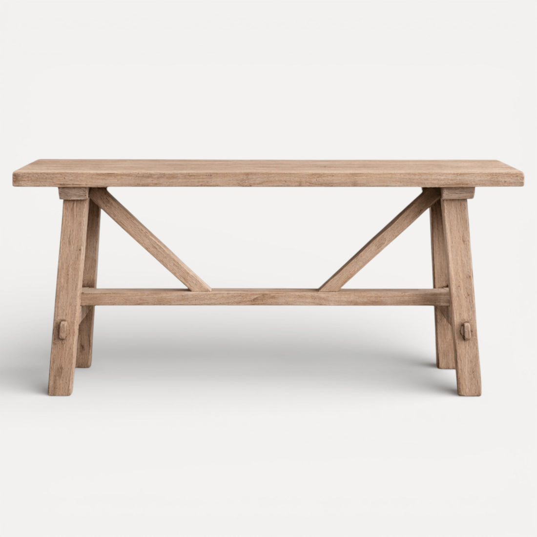 Cross Strut Elm Console L1600mm Living Furniture Beachwood Designs 