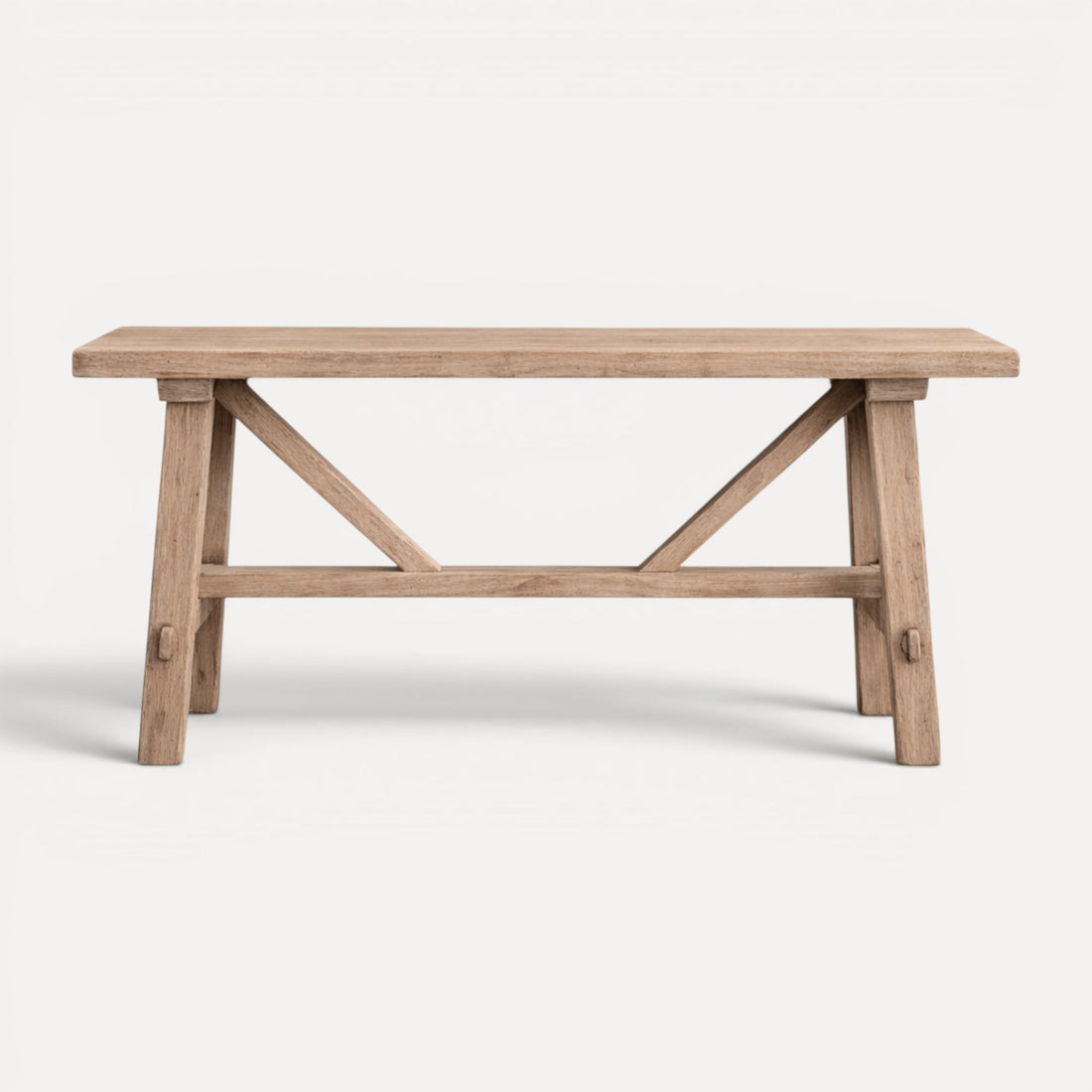 Cross Strut Elm Console L1600mm Living Furniture Beachwood Designs 