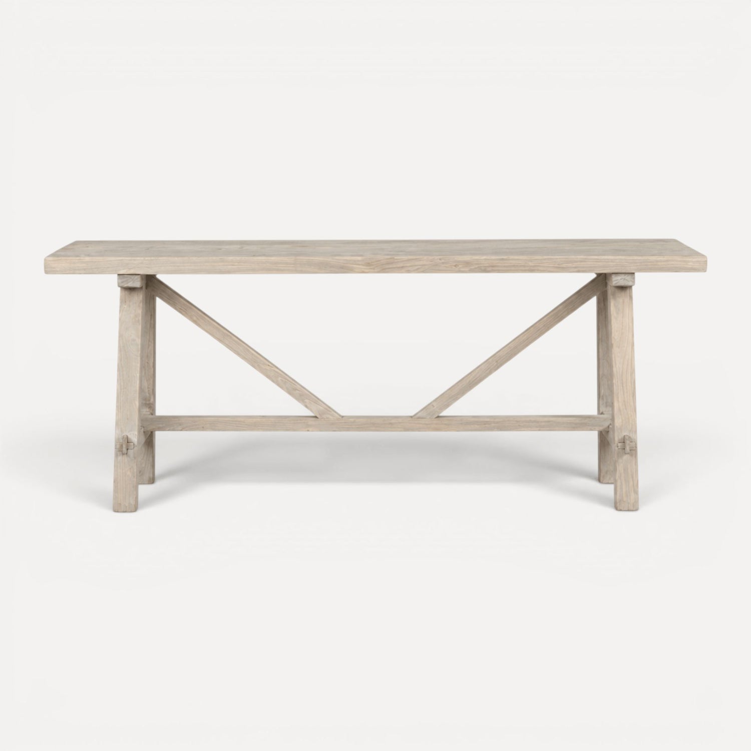 Cross Strut Elm Console L1600mm Living Furniture Beachwood Designs 