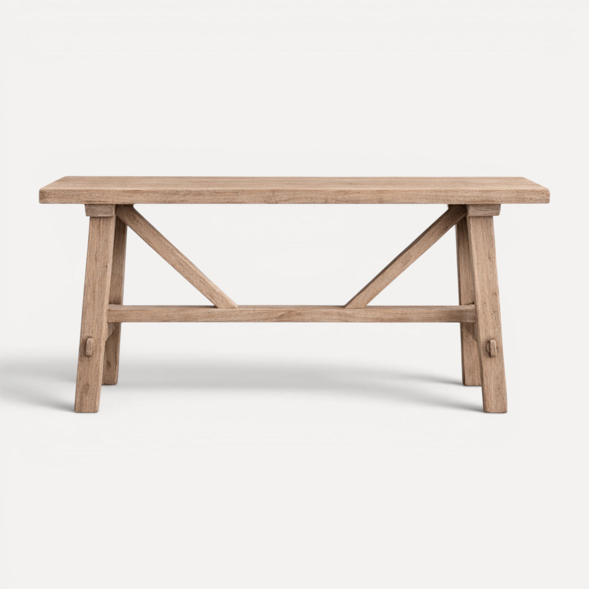 Cross Strut Elm Console L1600mm Living Furniture Beachwood Designs 