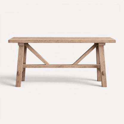 Cross Strut Elm Console L1600mm Living Furniture Beachwood Designs 
