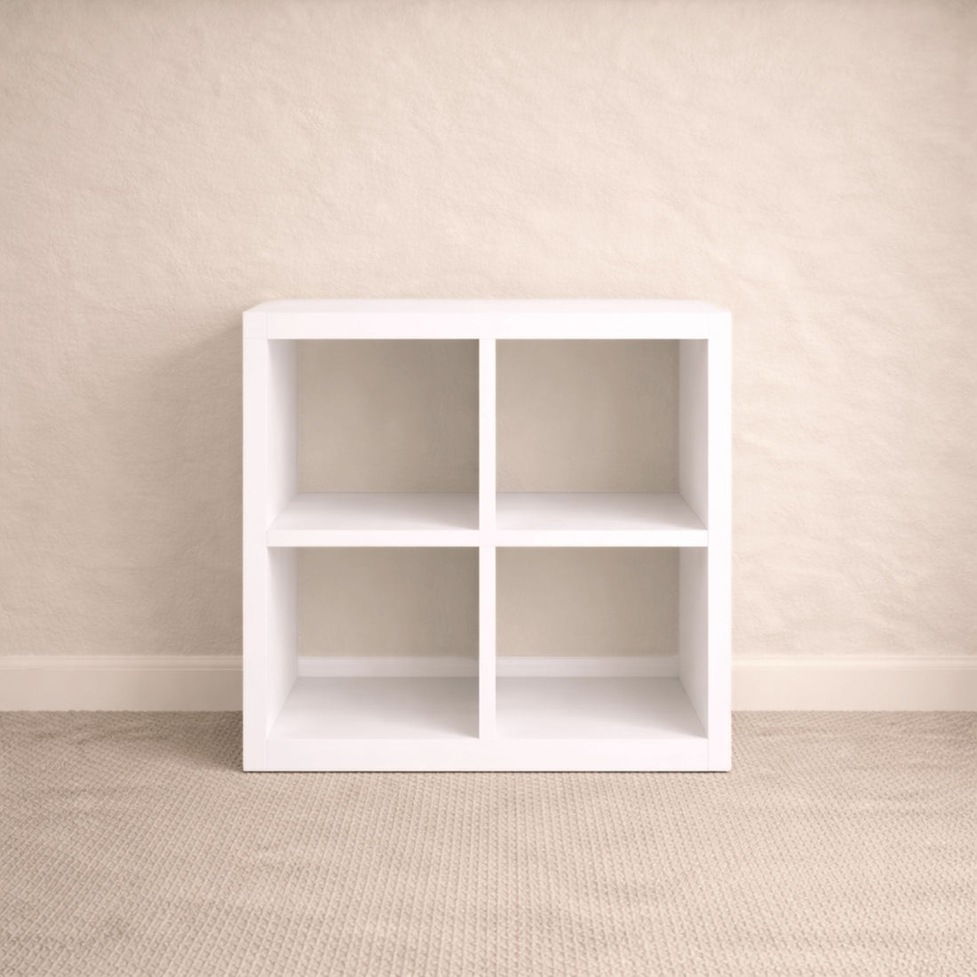 Cube Bookcase - 2 x 2 Office &amp; Storage Furniture Beachwood Designs White 