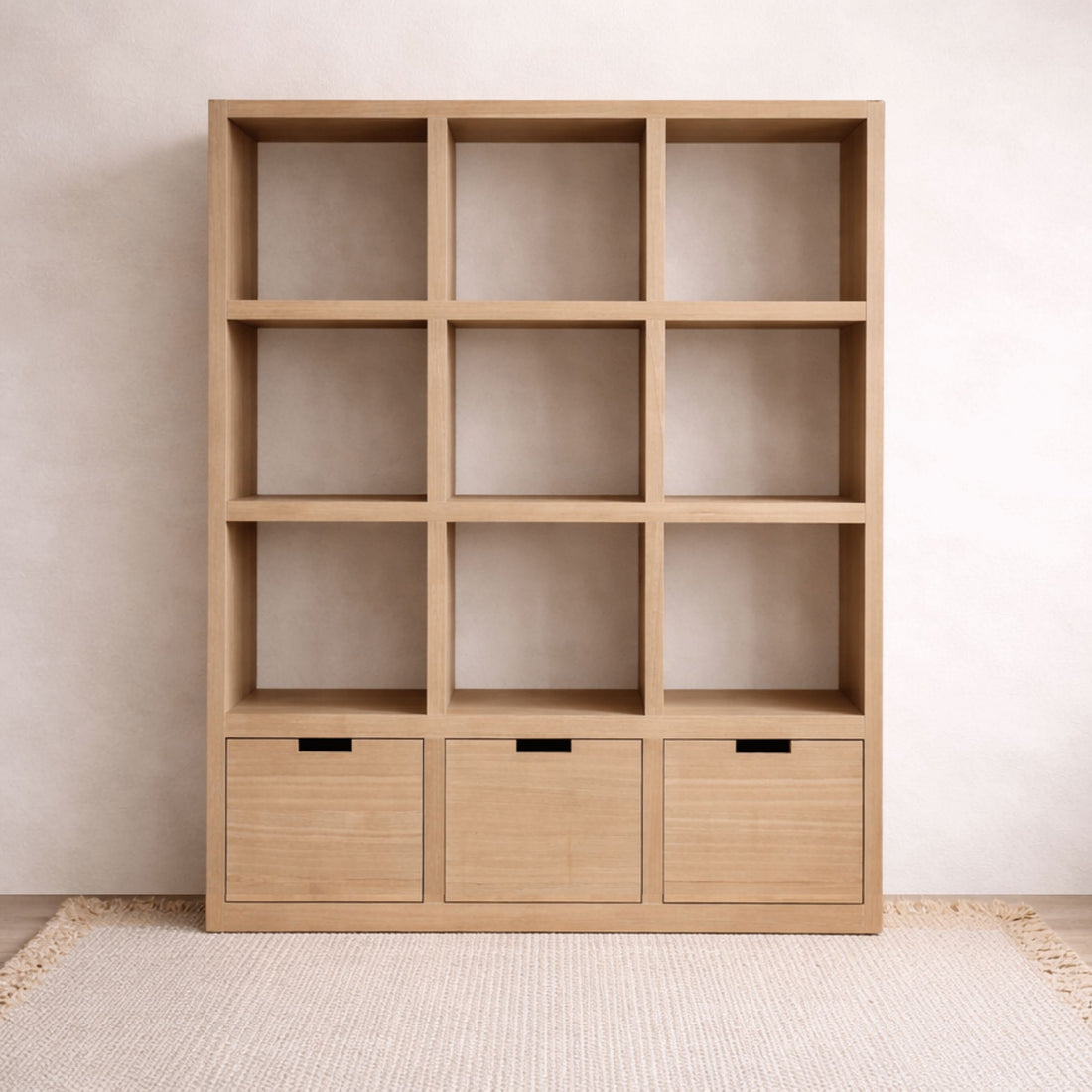 Cube Bookcase - 4 x 3 with Drawer Base Office &amp; Storage Furniture Beachwood Designs 