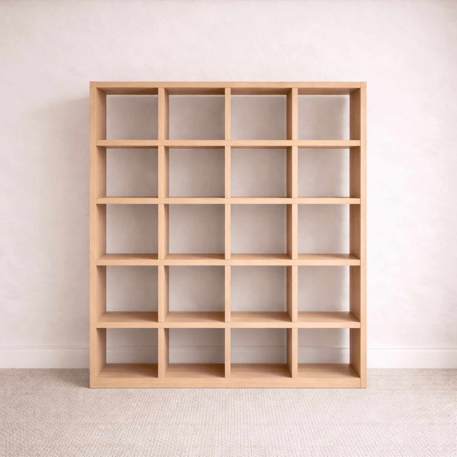Cube Bookcase - 5 x 4 Office &amp; Storage Furniture Beachwood Designs Limed Ash 