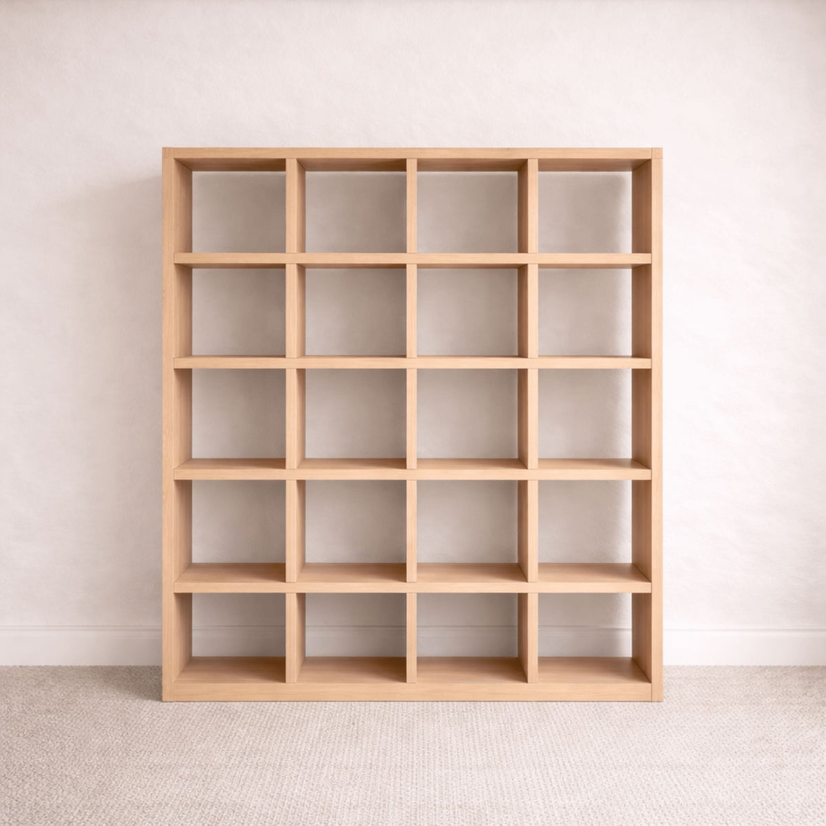 Cube Bookcase - 5 x 4 Office &amp; Storage Furniture Beachwood Designs Limed Ash 