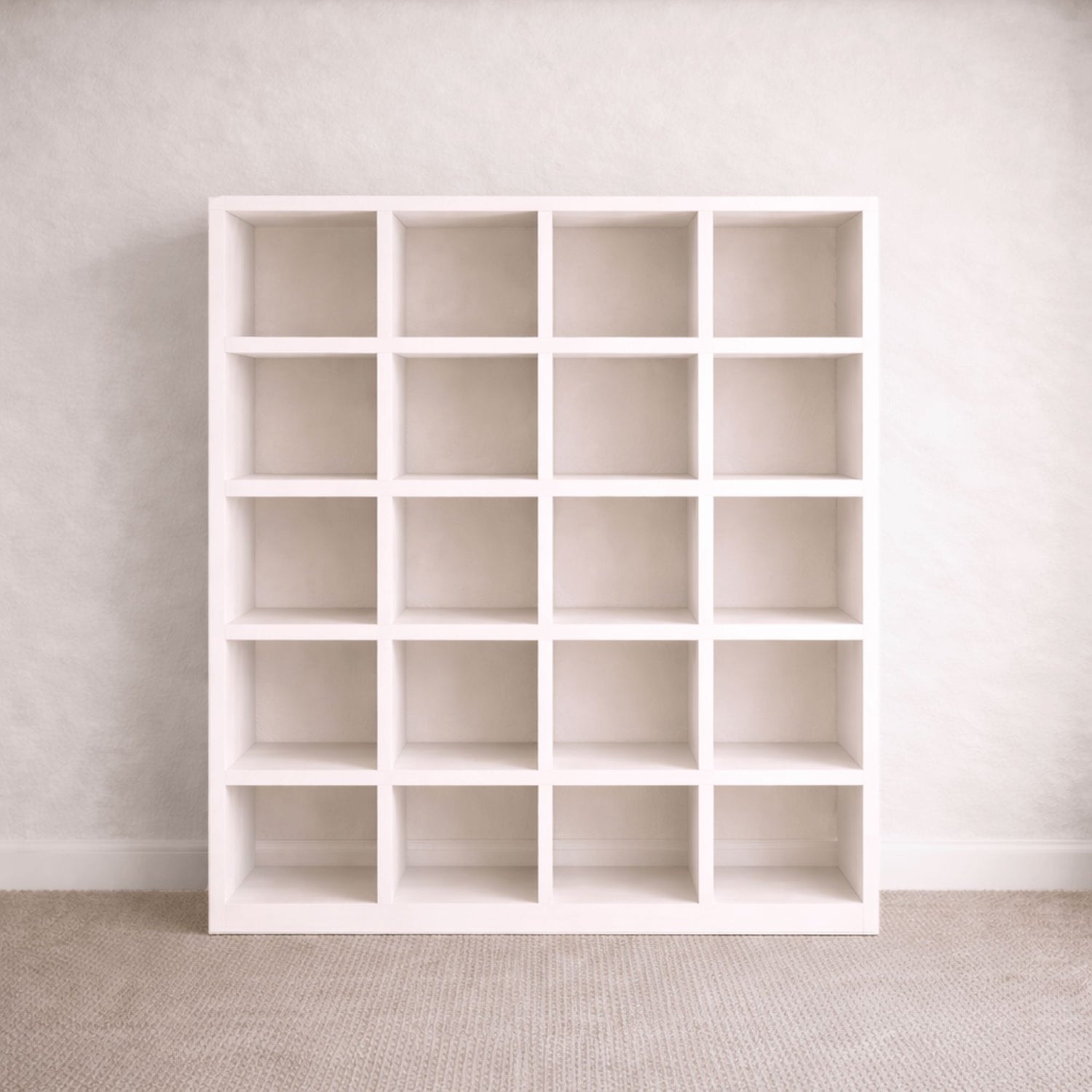 Cube Shelving (5 high x 4 wide) Office &amp; Storage Furniture Beachwood Designs White 