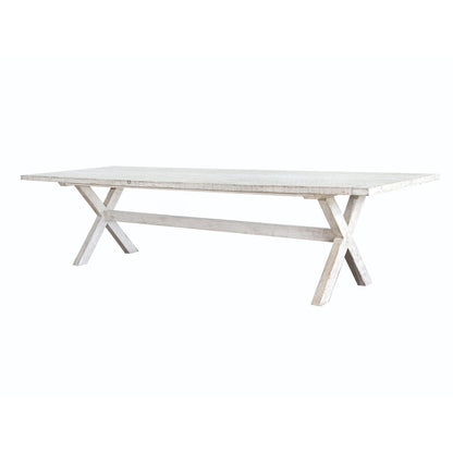 Custom Outdoor X-Base Dining Table Outdoor Furniture Beachwood Designs 