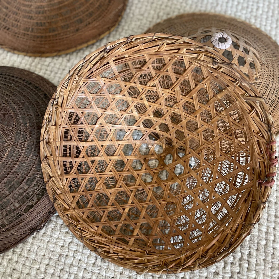 Decorative Rattan Hat Homewares Beachwood Designs 