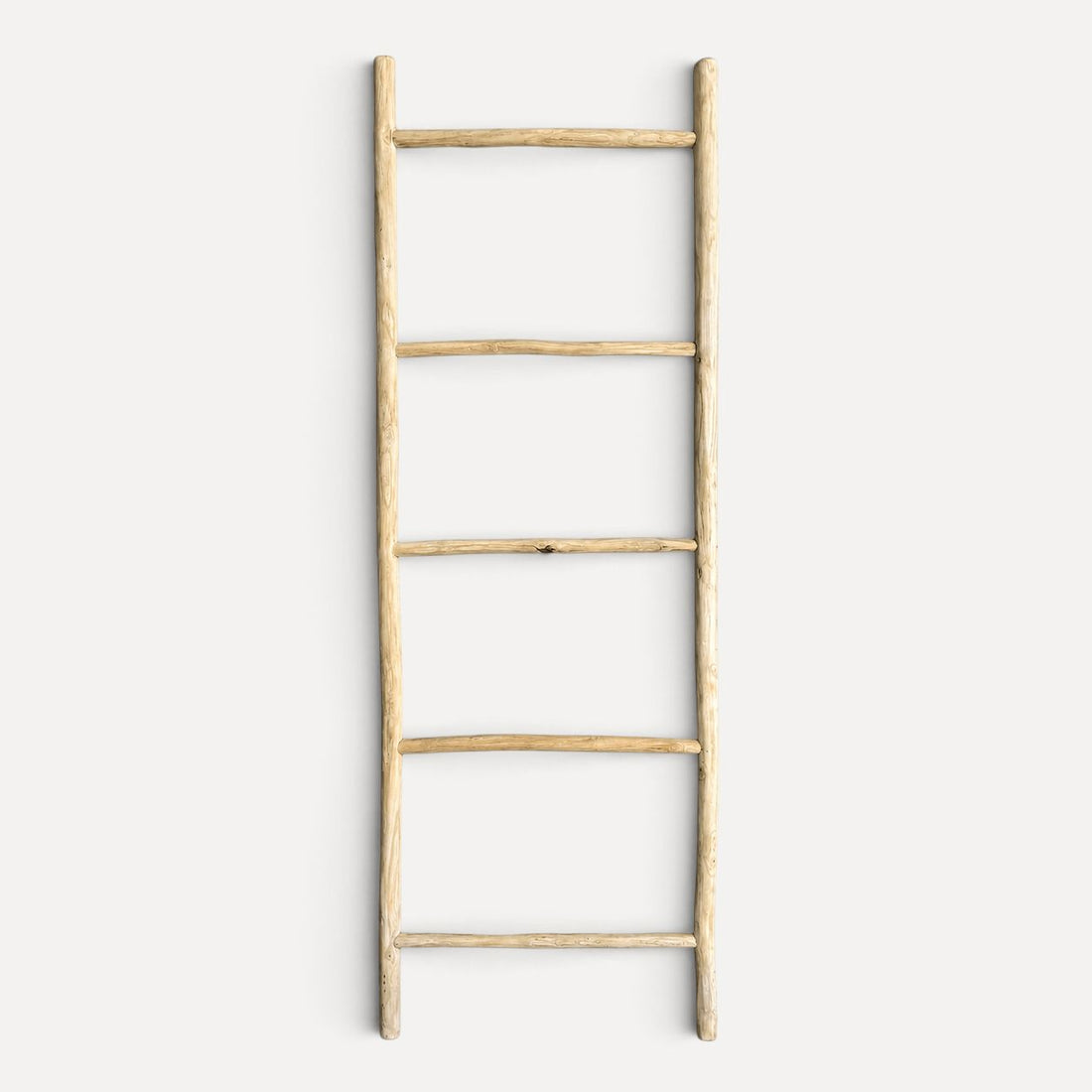 Driftwood Timber Ladder - Medium Homewares Beachwood Designs White Wash