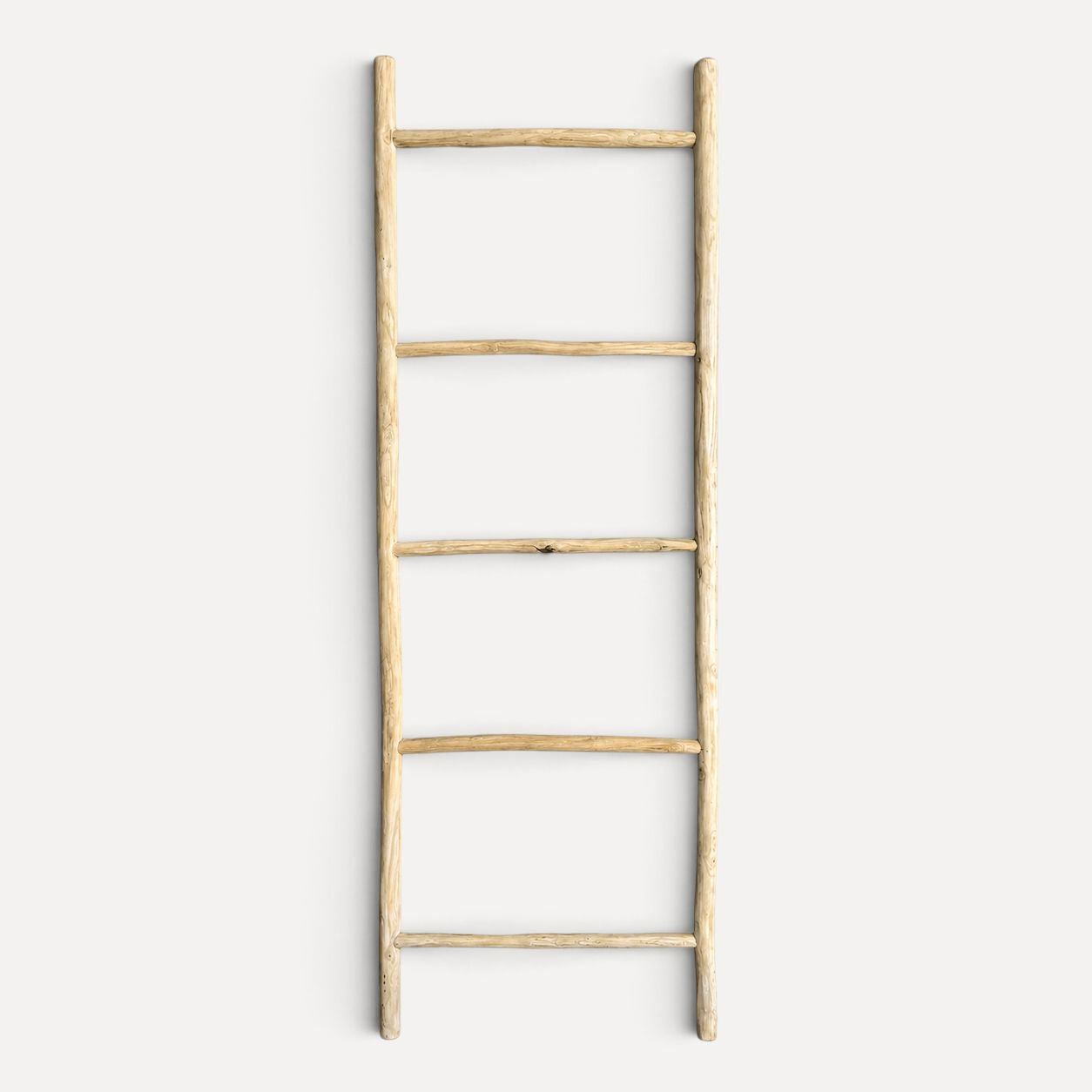 Driftwood Timber Ladder - Medium Homewares Beachwood Designs White Wash 