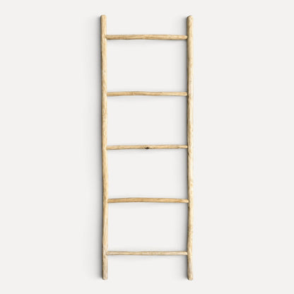Driftwood Timber Ladder - Medium Homewares Beachwood Designs White Wash 