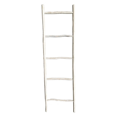 Driftwood Timber Ladder - Small Homewares Beachwood Designs White Wash 