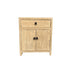 Elm Bedside L500mm - 1 Drawer & 2 Doors - Natural Elm Bedroom Furniture Beachwood Designs 