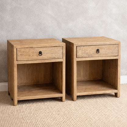 Elm Bedside L500mm - 1 Drawer Bedroom Furniture Beachwood Designs