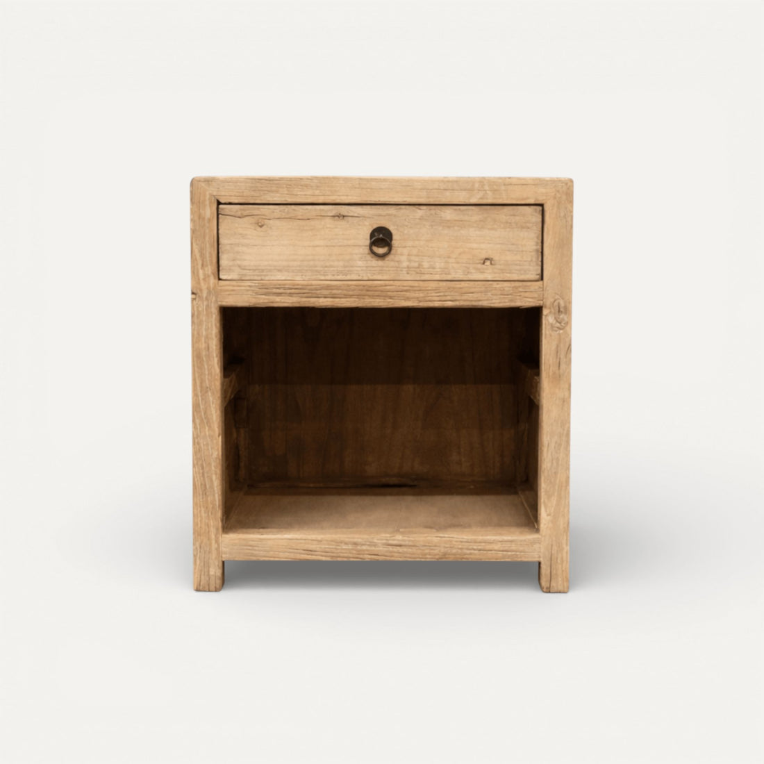 Elm Bedside L500mm - 1 Drawer Bedroom Furniture Beachwood Designs Natural Elm 