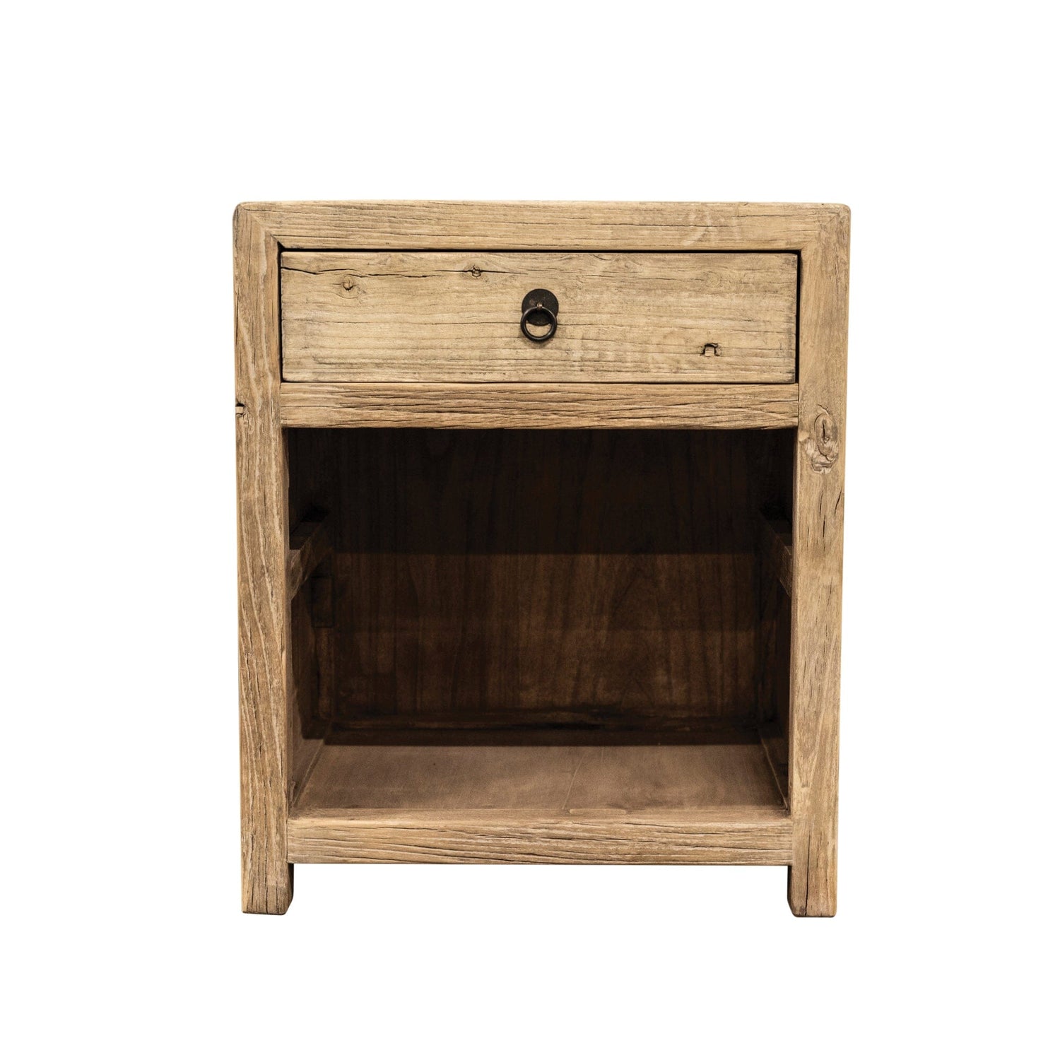 Elm Bedside L500mm - 1 Drawer Bedroom Furniture Beachwood Designs Natural Elm 