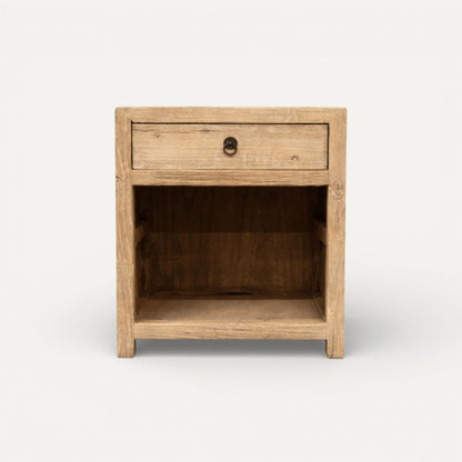 Elm Bedside L500mm - 1 Drawer Bedroom Furniture Beachwood Designs Natural Elm