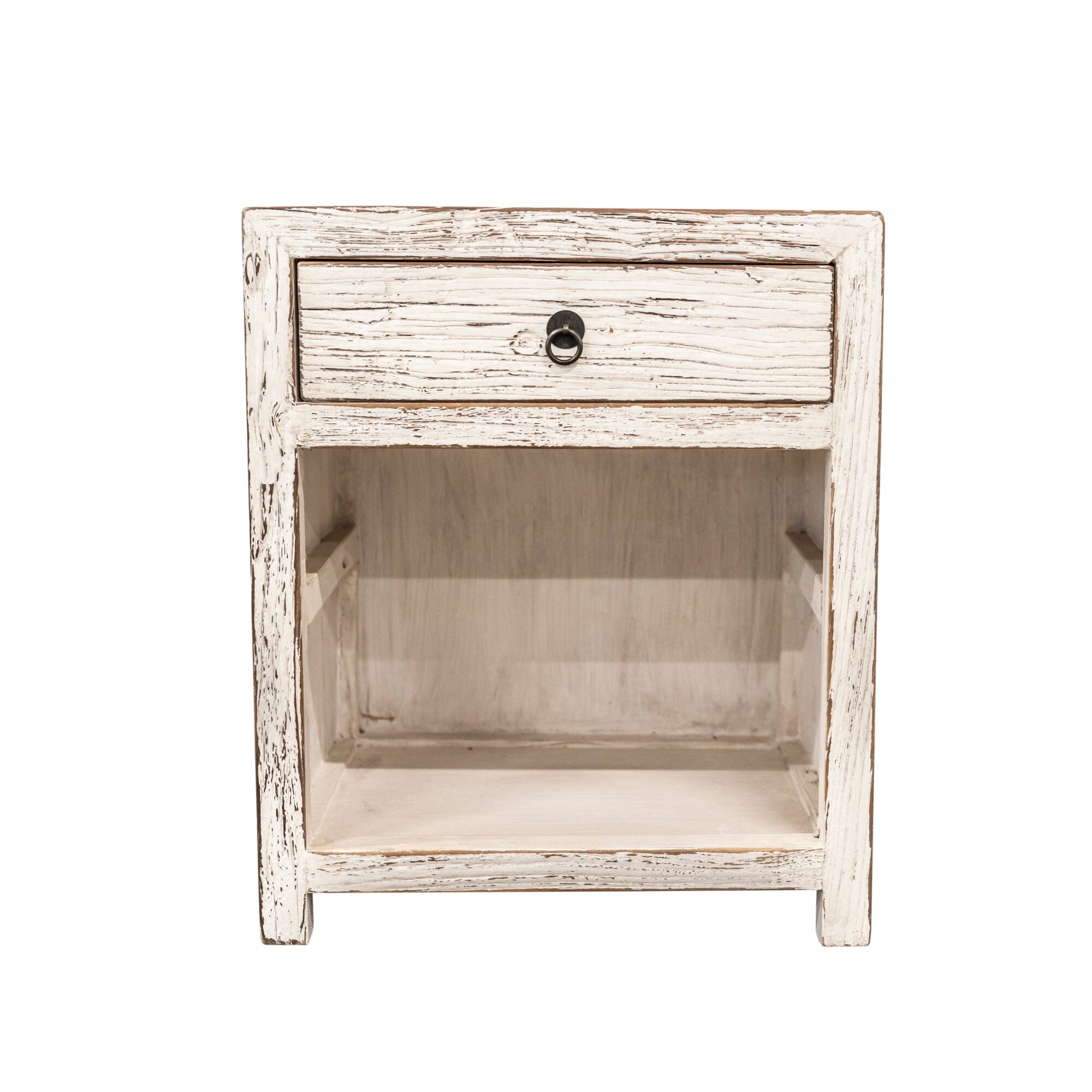 Elm Bedside L500mm - 1 Drawer Bedroom Furniture Beachwood Designs White 