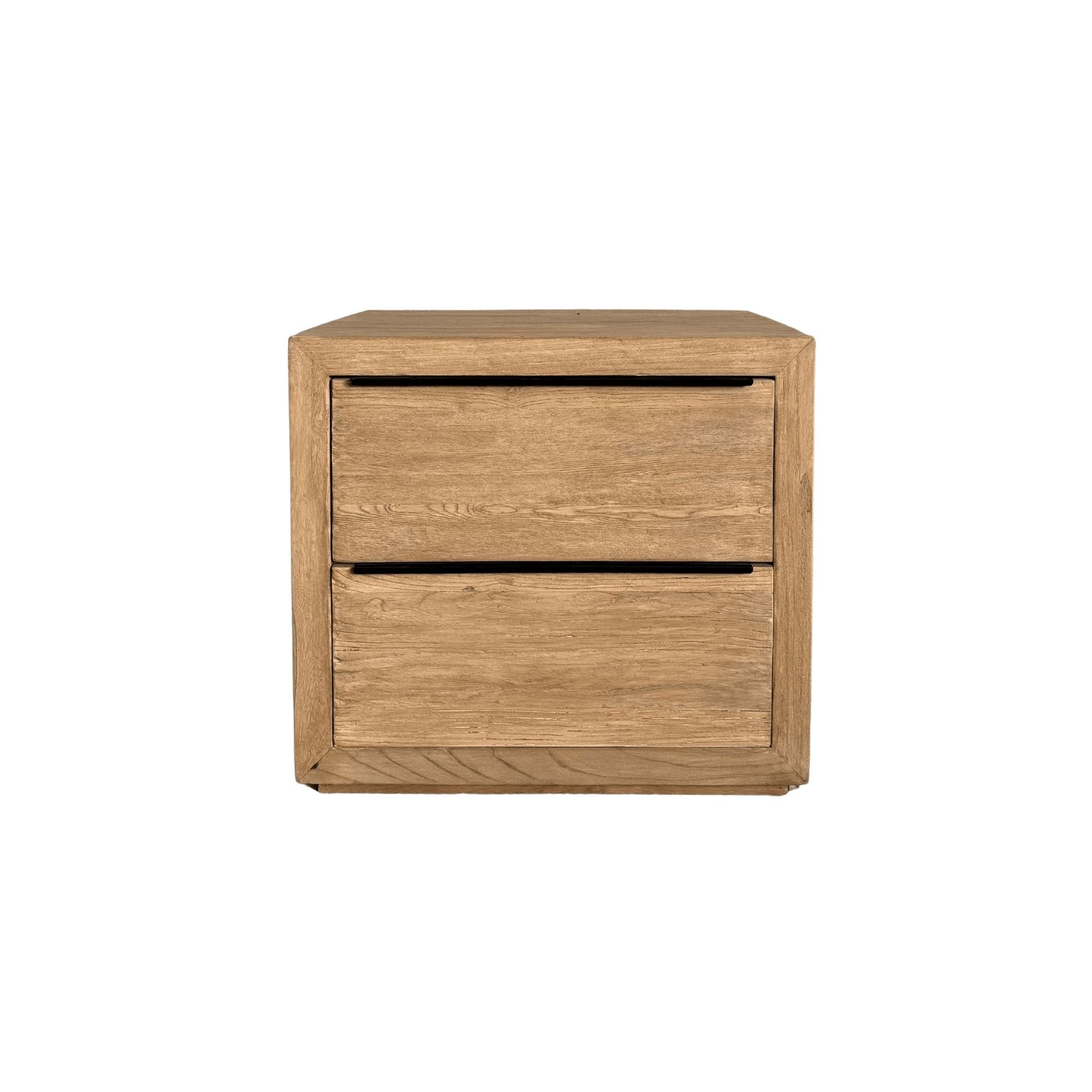Elm Bedside Table L660mm - 2 Drawers Bedroom Furniture Beachwood Designs