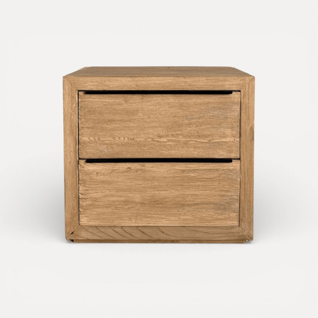 Elm Bedside Table L660mm - 2 Drawers Bedroom Furniture Beachwood Designs