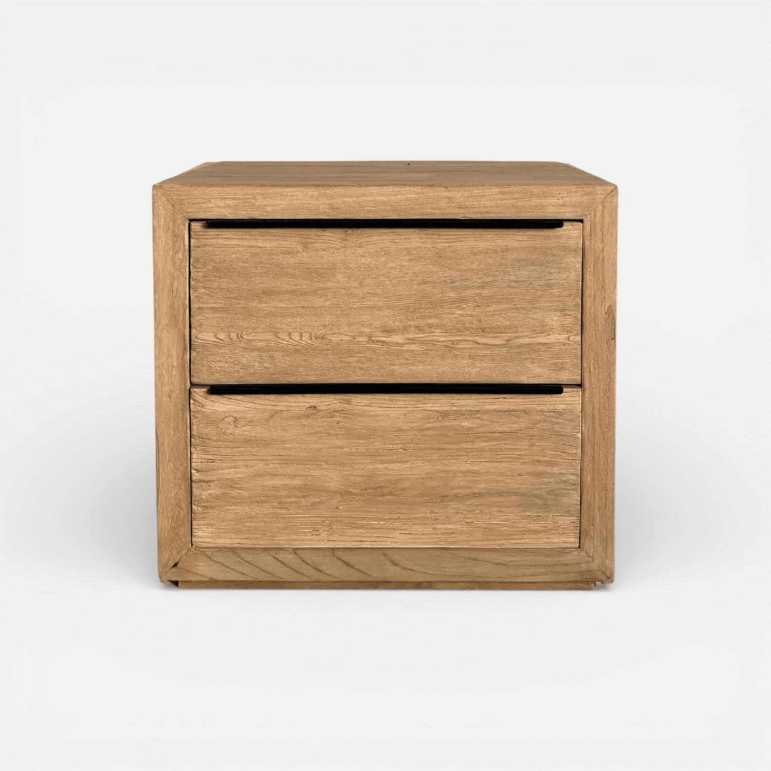 Elm Bedside Table L660mm - 2 Drawers Bedroom Furniture Beachwood Designs 