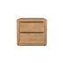 Elm Bedside Table L660mm - 2 Drawers Bedroom Furniture Beachwood Designs 
