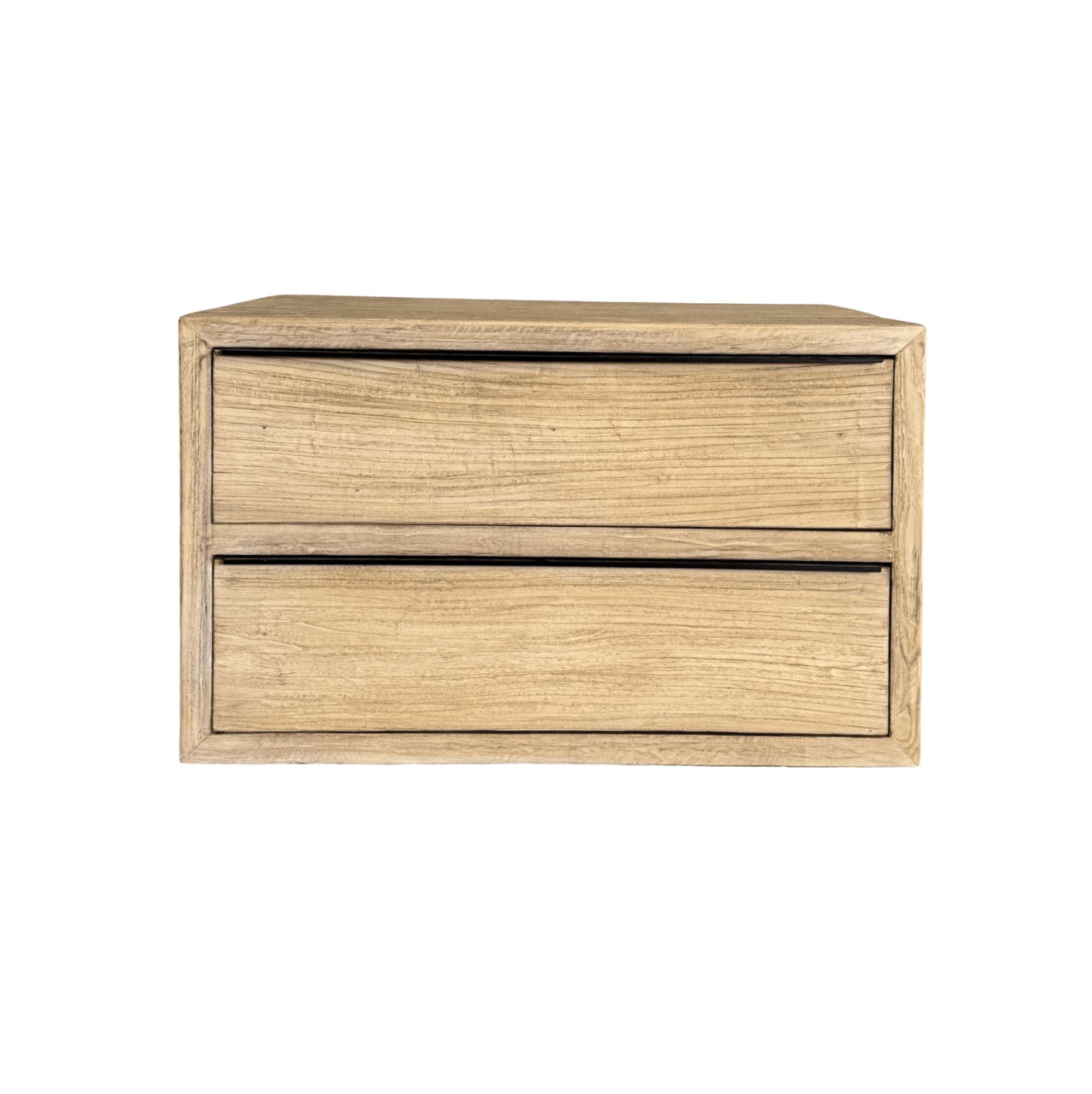 Elm Bedside Table L910mm - 2 Drawers Living Furniture Beachwood Designs 